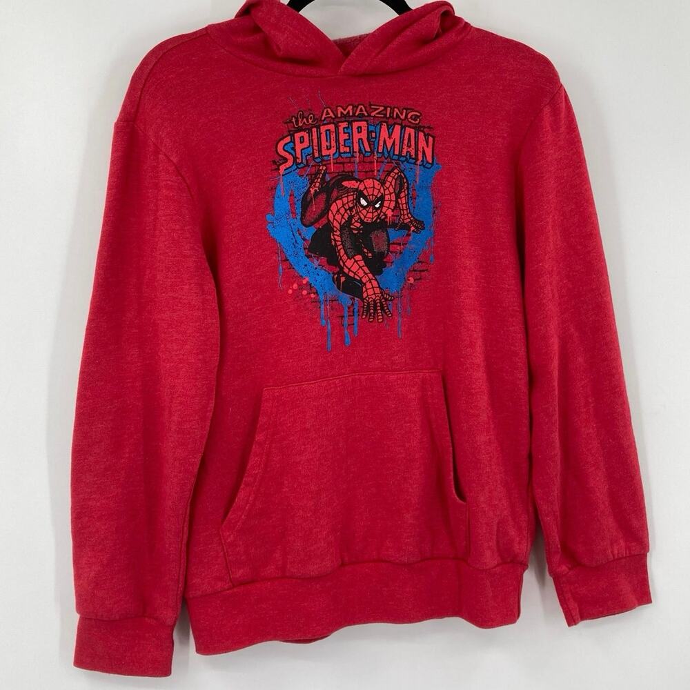 Marvel Spider-Man Old School Graphic Fleece Lined Hoodie Boys Youth XXL